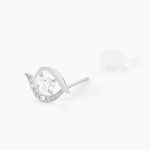 Boucles D'oreilles Puces Or Blanc Lydia Oxydes De Zirconium - Puces Femme | Marc Orian