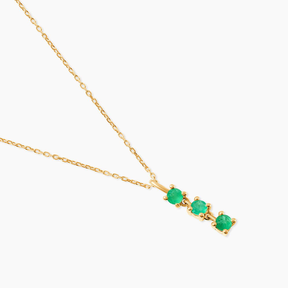 Collier Safiya Or Jaune Emeraude - Colliers avec pierres Femme | Marc Orian