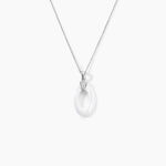 Collier Peer Argent Blanc Oxyde De Zirconium - Colliers avec pierres Femme | Marc Orian