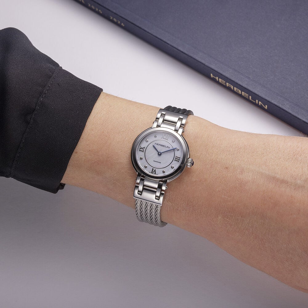 Montre Herbelin Galet Nacre Blanche - Montres &eacute;tanches Femme | Marc Orian