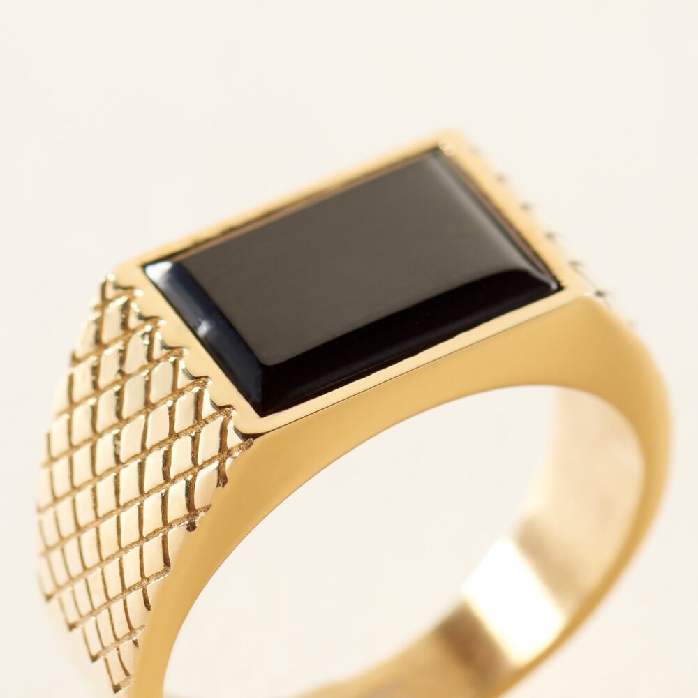 Chevali&egrave;re Phebus Him Acier Jaune - Bijoux fantaisie Homme | Marc Orian