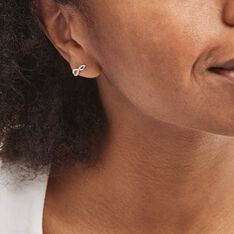 Boucles D'oreilles Puces Osanna Or Jaune Diamants - Clous d'oreilles Femme | Marc Orian