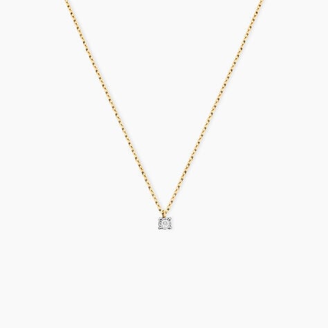 Collier Mei Or Jaune Diamant - Colliers solitaires Femme | Marc Orian