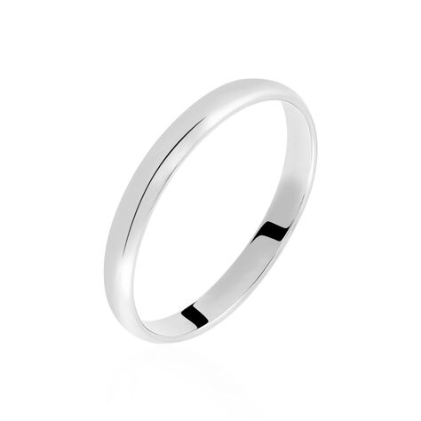 Alliance Meredithe Demi Jonc Classique Or Blanc - Alliances Famille | Marc Orian