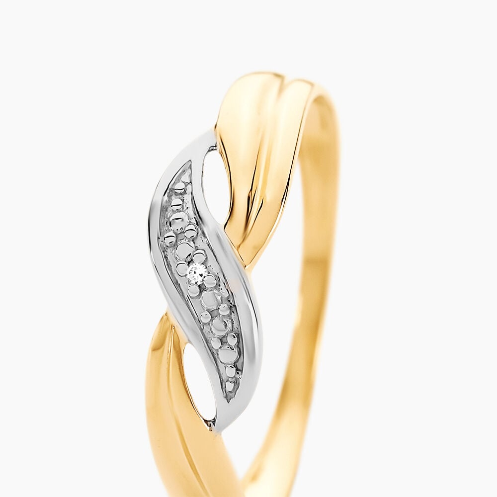 Bague Amayas Or Bicolore Diamant - Parures de mariage Femme | Marc Orian