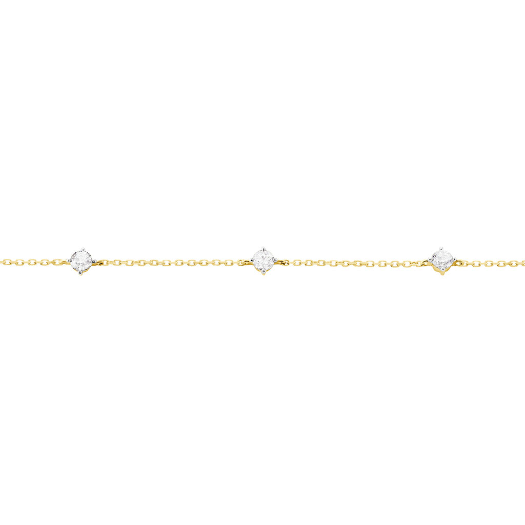 Bracelet Ethere Or Jaune Oxyde De Zirconium - Bracelets chaînes Femme | Marc Orian