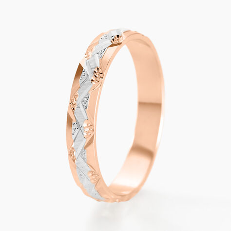 Alliance Clotilde Demi Jonc Classique Or Bicolore - Alliances duo Famille | Marc Orian