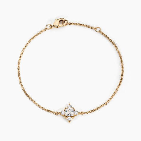 Bracelet Doline Plaqué Or Doré Oxyde De Zirconium - Bracelets chaînes Femme | Marc Orian