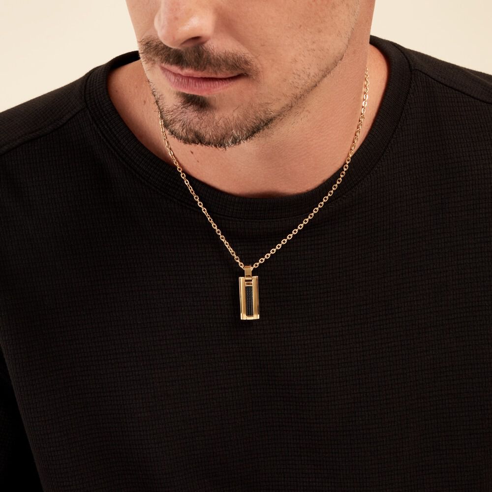 Collier Phebus Him Acier Jaune - Colliers ete Homme | Marc Orian