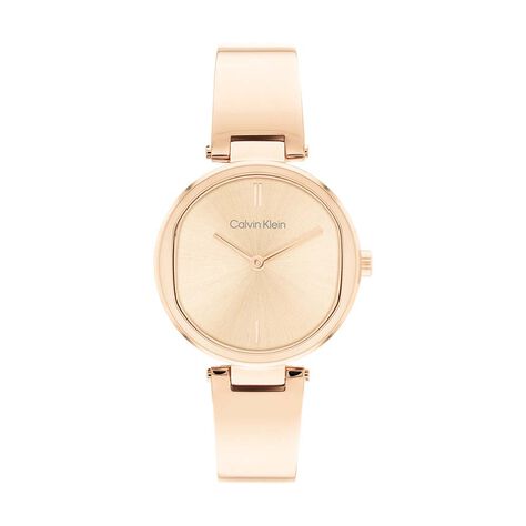 Montre Calvin Klein Elevadted Bicolore Doré / Rose - Montres Femme | Marc Orian