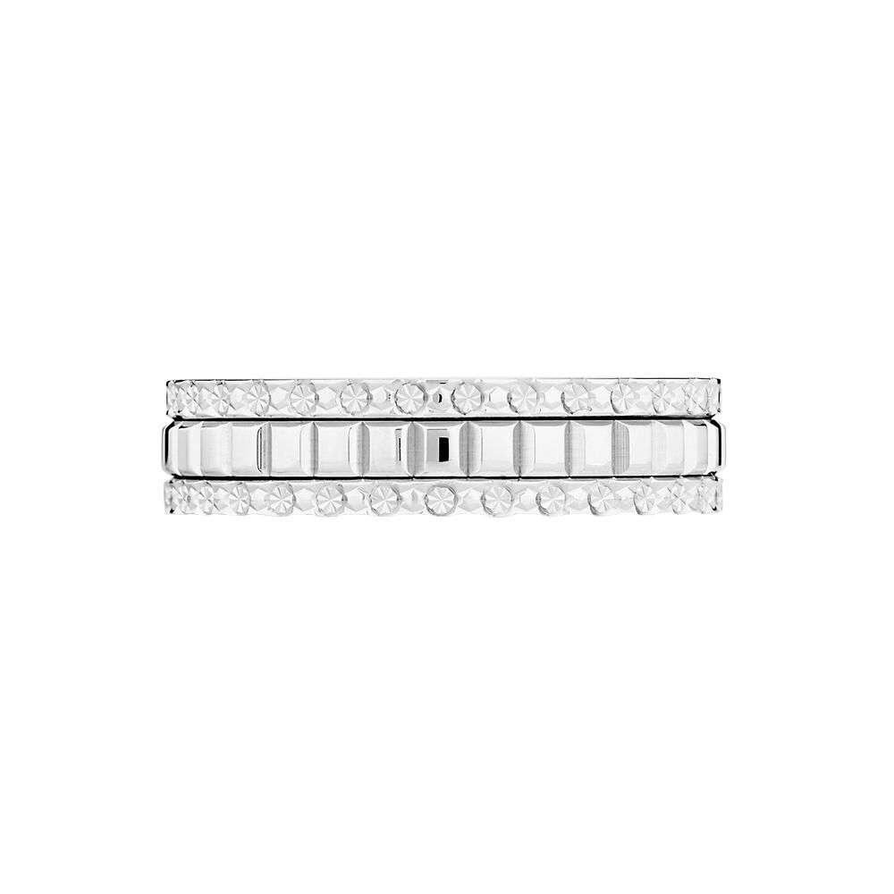 Alliance Herma Ruban Plat Or Blanc - Alliances duo Femme | Marc Orian