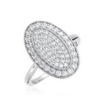 Bague Argent Blanc Eligia Oxydes De Zirconium - Solitaires Femme | Marc Orian