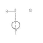 Boucles D'oreilles D&eacute;pareill&eacute;es Macha Argent Blanc Oxyde De Zirconium - Bijoux fantaisie Femme | Marc Orian