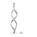 Boucles D'oreilles Pendantes Jolanda Argent Blanc - Pendantes Femme | Marc Orian