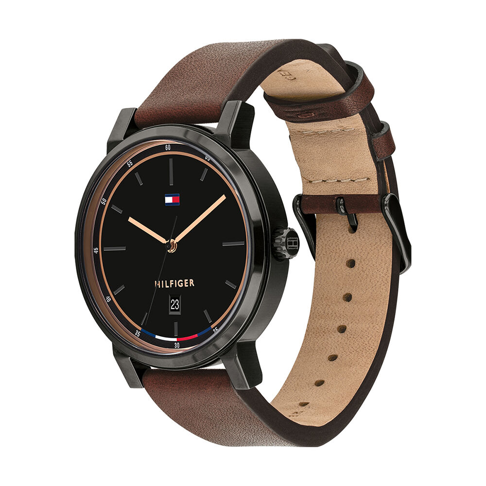 Montre tommy hilfiger thompson noir clearance