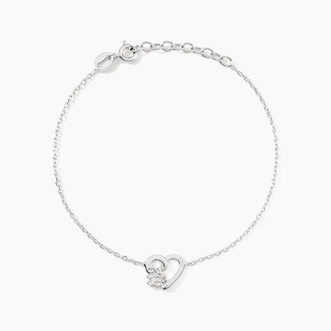 Bracelet Lucianna Argent Blanc Oxyde De Zirconium - Bracelets fantaisie Femme | Marc Orian