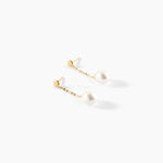 Boucles D'oreilles Pendantes Valera Or Jaune Perle De Culture - Boucles d'oreilles mariage Femme | Marc Orian