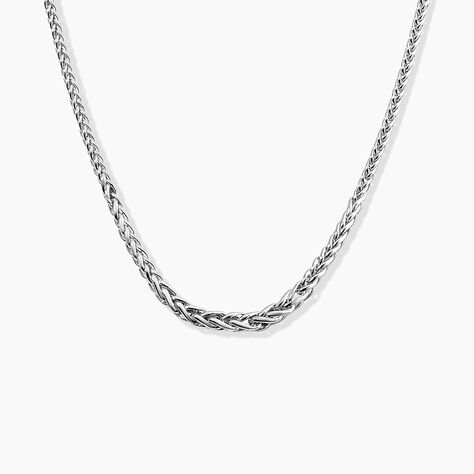 Collier Jany Danilo Maille Palmier Or Blanc - Chaines Femme | Marc Orian