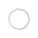 Alliance Telio Ruban Plat Or Blanc - Alliances duo Unisex | Marc Orian