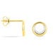 Boucles D'oreilles Puces Batoul Or Jaune Diamant - Puces Femme | Marc Orian