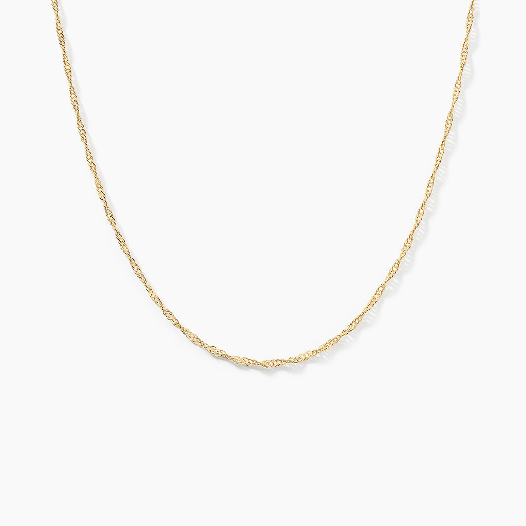 Chaîne Imanie Maille Singapour Or Jaune - Chaines Femme | Marc Orian