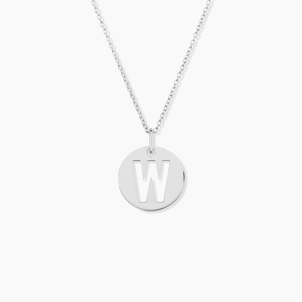 Pendentif Elio W Argent Blanc - Bijoux fantaisie Famille | Marc Orian