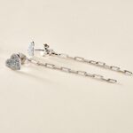 Boucles D'oreilles Pendantes Etincelante Argent Blanc - Pendantes Femme | Marc Orian