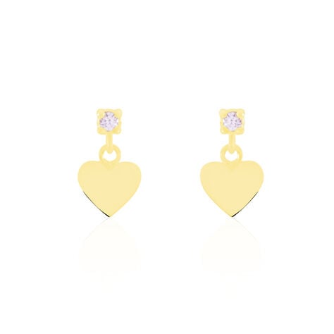 Boucles D'oreilles Pendantes Or Jaune Marie Lou Oxyde De Zirconium - Pendantes Enfant | Marc Orian