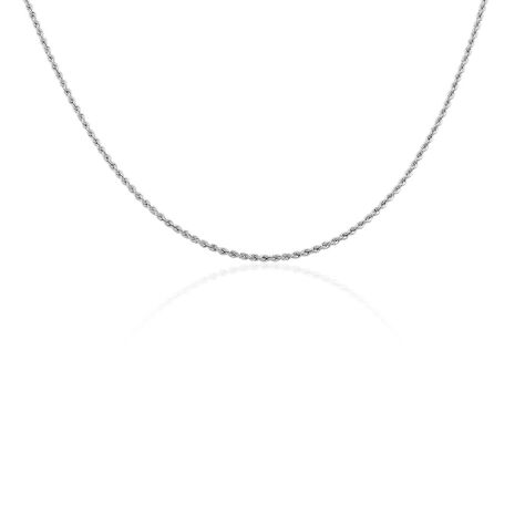 Collier Jerry Maille Corde Or Blanc - Chaines Femme | Marc Orian