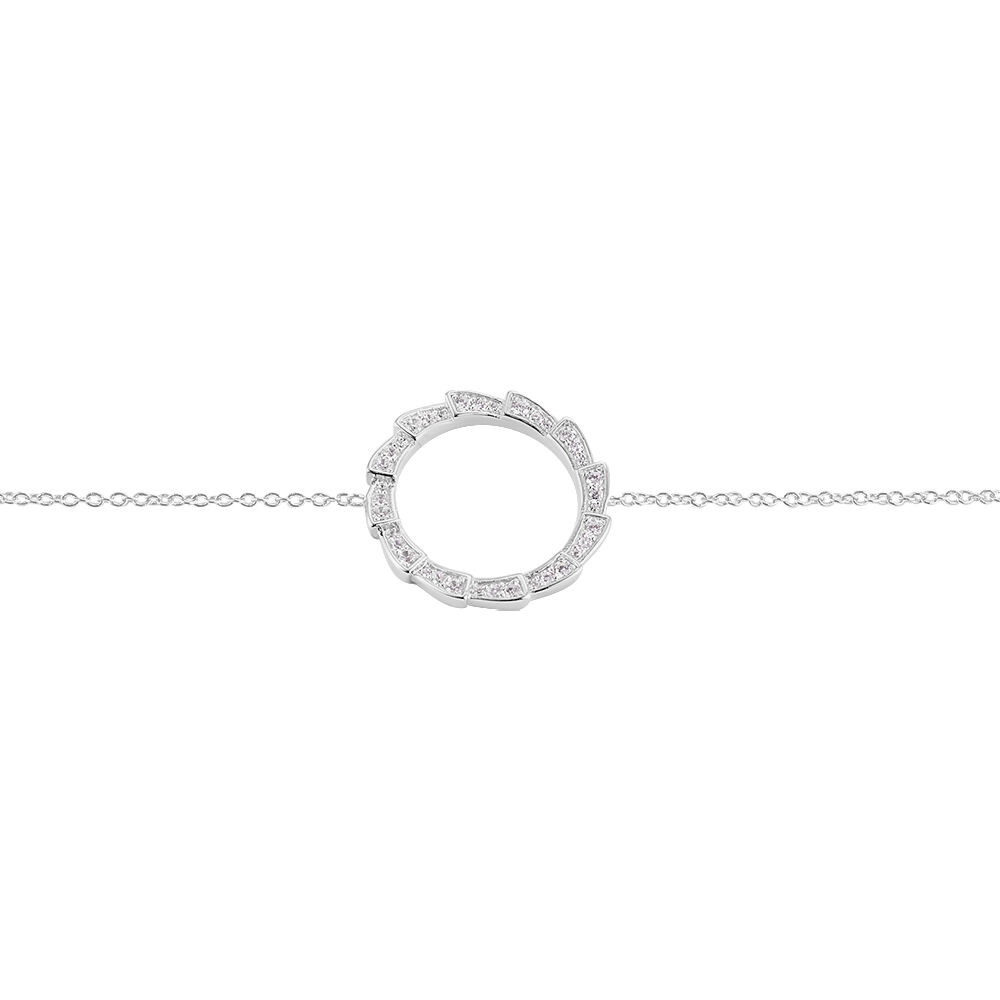 Bracelet Nevada Argent Blanc Oxyde De Zirconium - Bracelets fantaisie Femme | Marc Orian