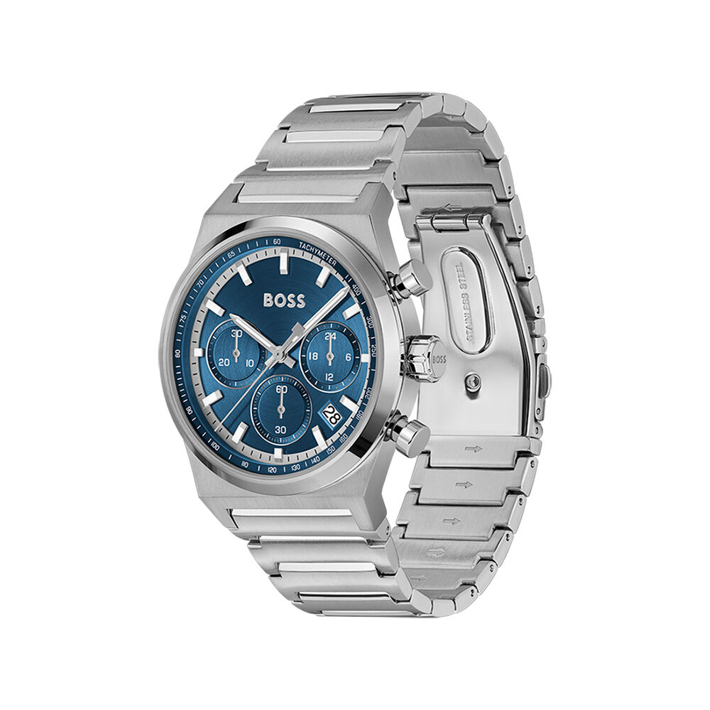 Montre Boss Candor Chrono Bleu - Fête des pères Homme | Marc Orian