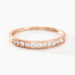 Bague Davila Or Rose Oxyde De Zirconium - Alliances duo Femme | Marc Orian