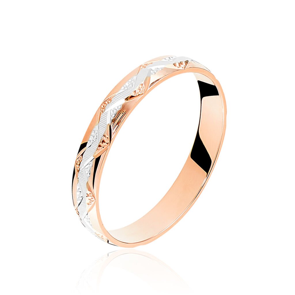 Alliance Clotilde Ruban Plat Or Bicolore - Alliances duo Unisex | Marc Orian