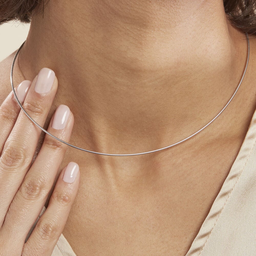 Chaîne Kassie Maille Omega Argent Blanc - Chaines Femme | Marc Orian