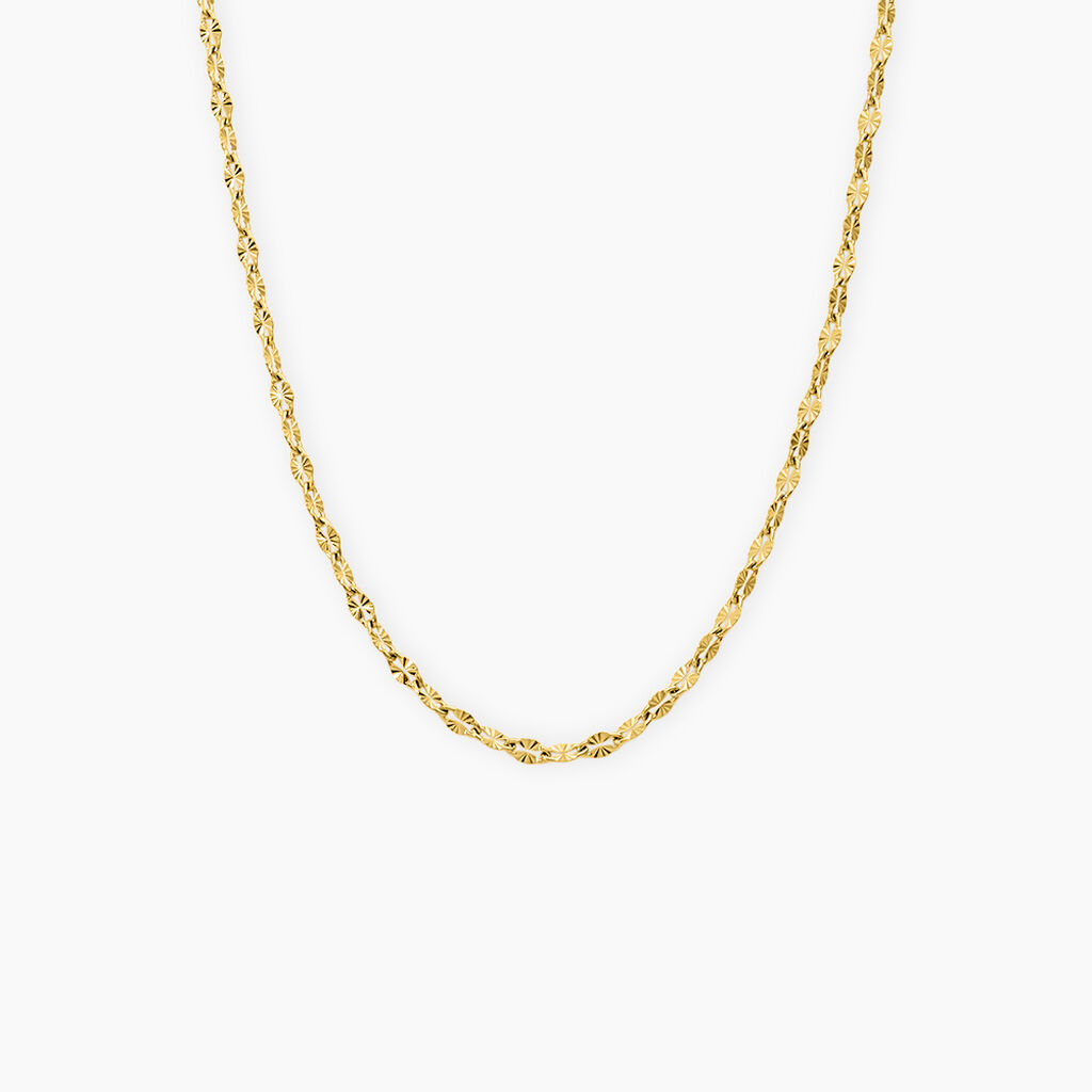 Chaine Annette Acier Jaune - Colliers fantaisie Femme | Marc Orian