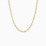 Chaine Annette Acier Jaune - Colliers fantaisie Femme | Marc Orian