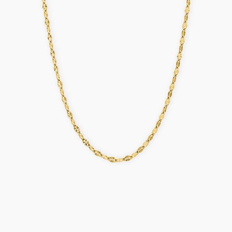 Chaine Annette Acier Jaune - Colliers fantaisie Femme | Marc Orian