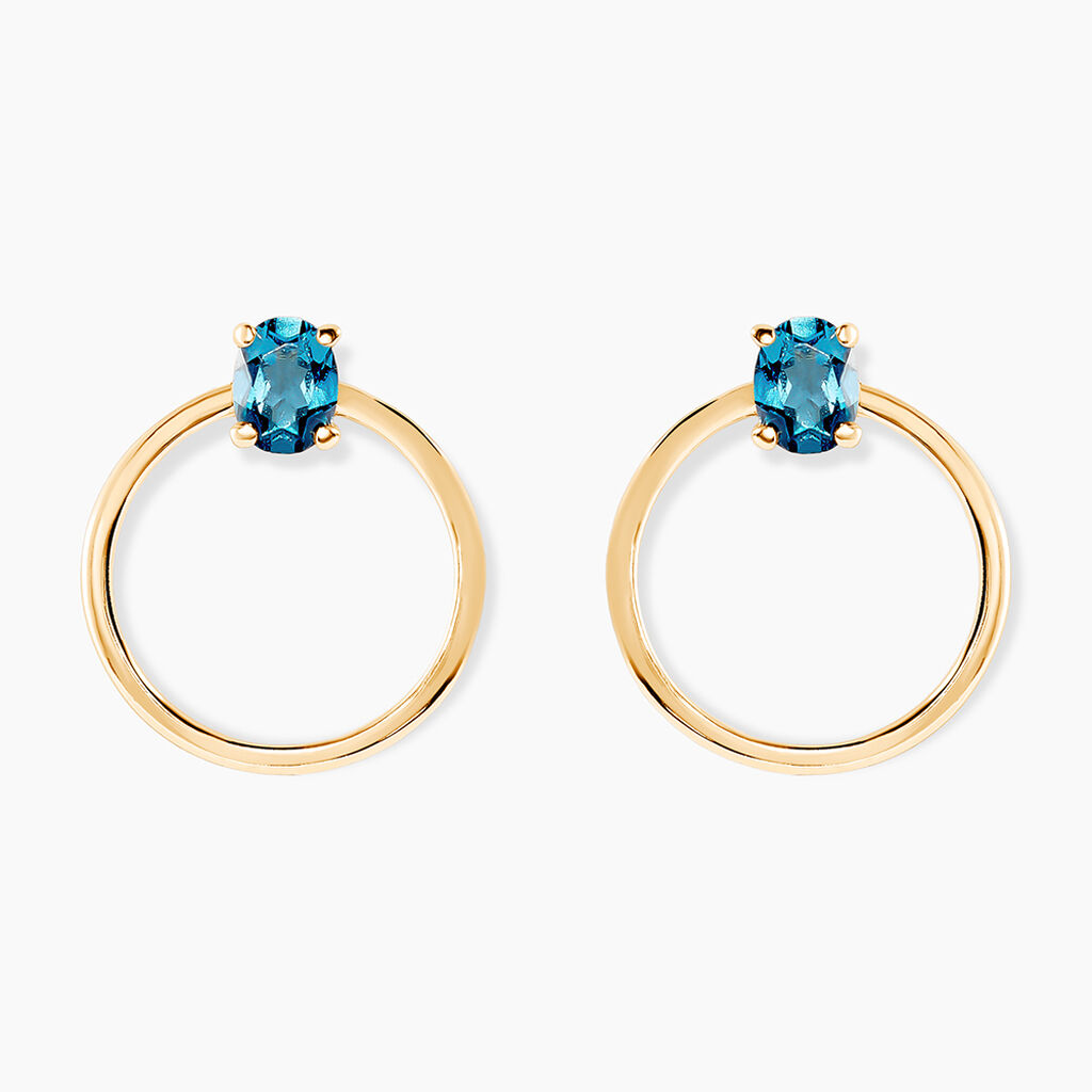 Cr&eacute;oles Kip Or Jaune Topaze - Cr&eacute;oles Femme | Marc Orian