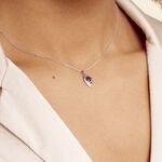 Collier Sagesse Or Blanc Saphir Et Diamant - Colliers avec pierres Femme | Marc Orian