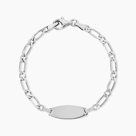 Bracelet Identit&eacute; Anilo Argent Blanc - Gourmettes Enfant | Marc Orian