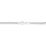 Bracelet Ivy Maille Haricot Or Blanc - Bracelets mailles Femme | Marc Orian