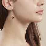 Boucles D'oreilles Pendantes Argent Blanc Simona Ambre - Pendantes Femme | Marc Orian