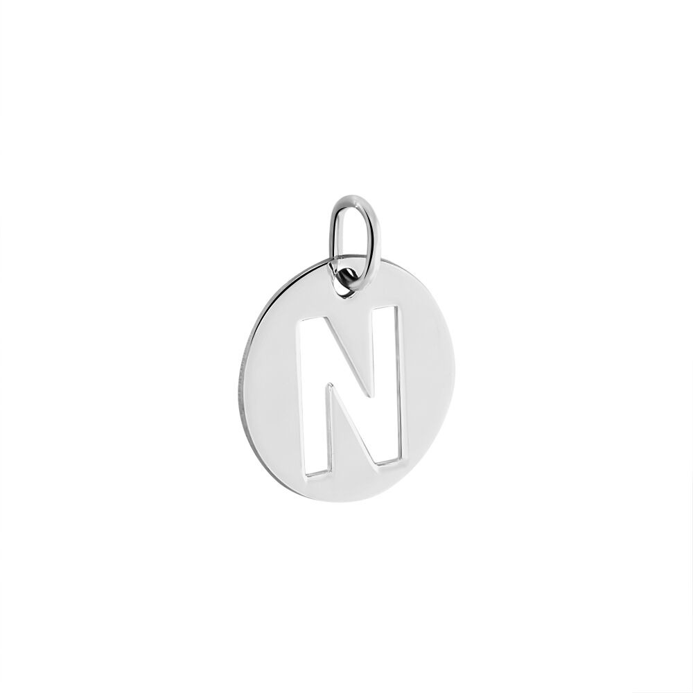 Pendentif Elio N Argent Blanc - Pendentifs Famille | Marc Orian