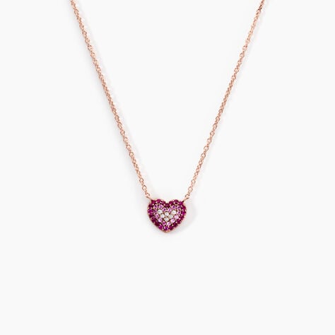 Collier Reflets Romantiques Argent Rose Oxyde De Zirconium - Colliers avec pierres Femme | Marc Orian