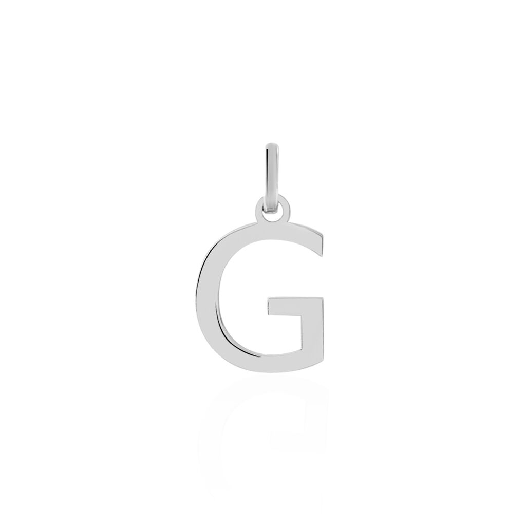 Pendentif Ionia Lettre Or Blanc - Pendentifs Famille | Marc Orian
