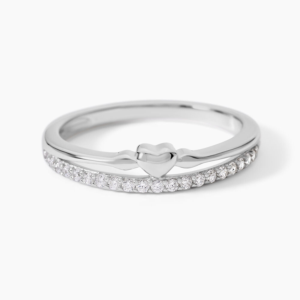 Bague Melanie Argent Blanc Oxyde De Zirconium - Bijoux fantaisie Femme | Marc Orian