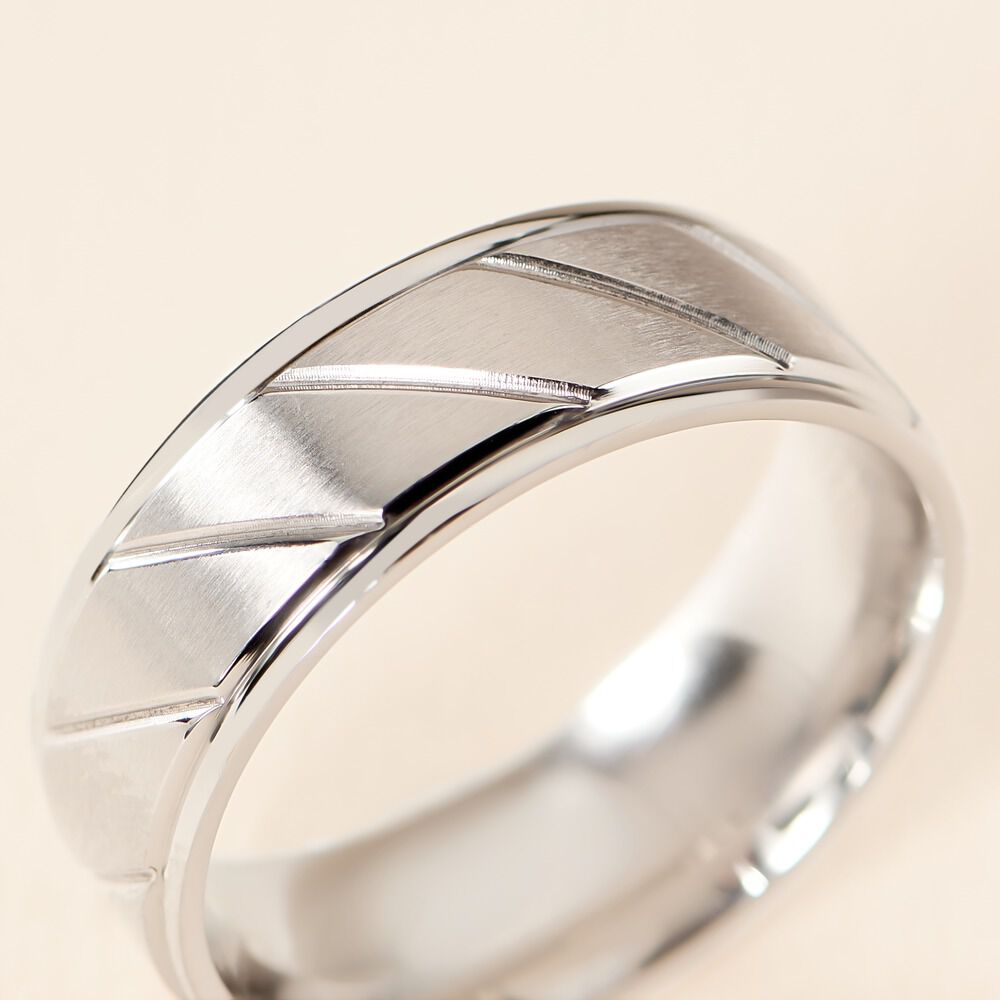 Bague Tyko Acier Gris - Bagues grosses Homme | Marc Orian