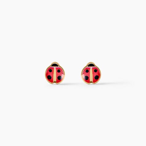 Boucles D'Oreilles Puces Lea Argent Dor&eacute; A L'Or 750/1000 - Puces Enfant | Marc Orian