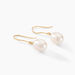 Boucles D'oreilles Pendantes Baroque Or Jaune Perle De Culture - Boucles d'oreilles mariage Femme | Marc Orian