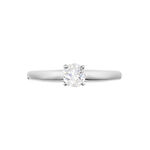 Bague Solitaire Flora Or Blanc Diamant - Solitaires Femme | Marc Orian